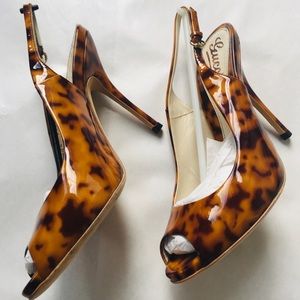 GUCCI Slingback Peep- Toe, The Real Real